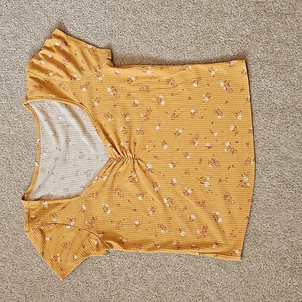 Blouse; Short Sleeve; Girls; Small